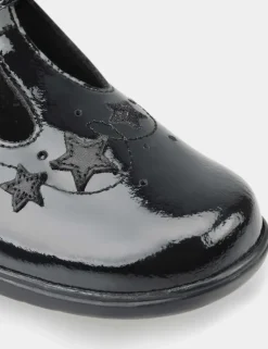 Kids' Leather T Bar Schoolwear Shoes (9 Small - 2 Large)