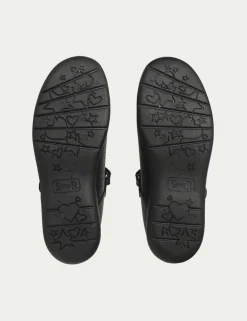 Kids' Leather T-Bar Schoolwear Shoes (9 Small - 2 Large)