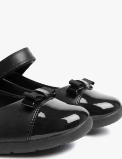 Kids' Leather Wedge Mary Jane School Shoes (2½ Large - 7 Large)