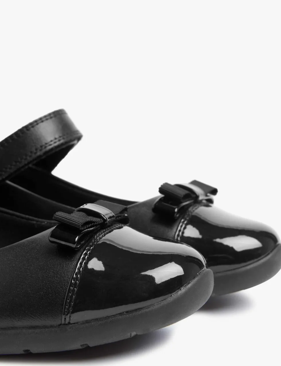 Kids' Leather Wedge Mary Jane School Shoes (2½ Large - 7 Large)