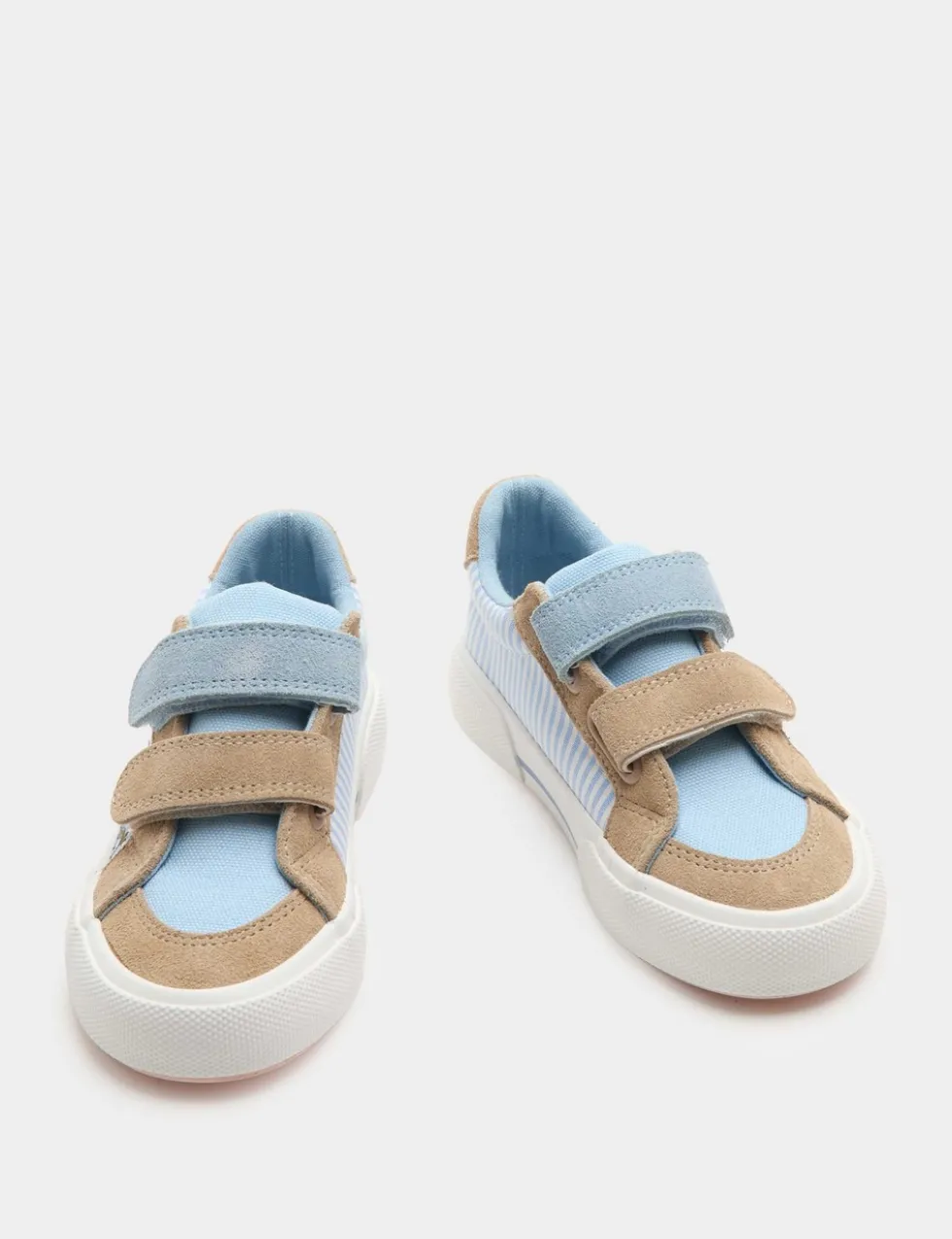 Kids' Low Top Canvas Riptape Trainers (4 Small - 2 Large)