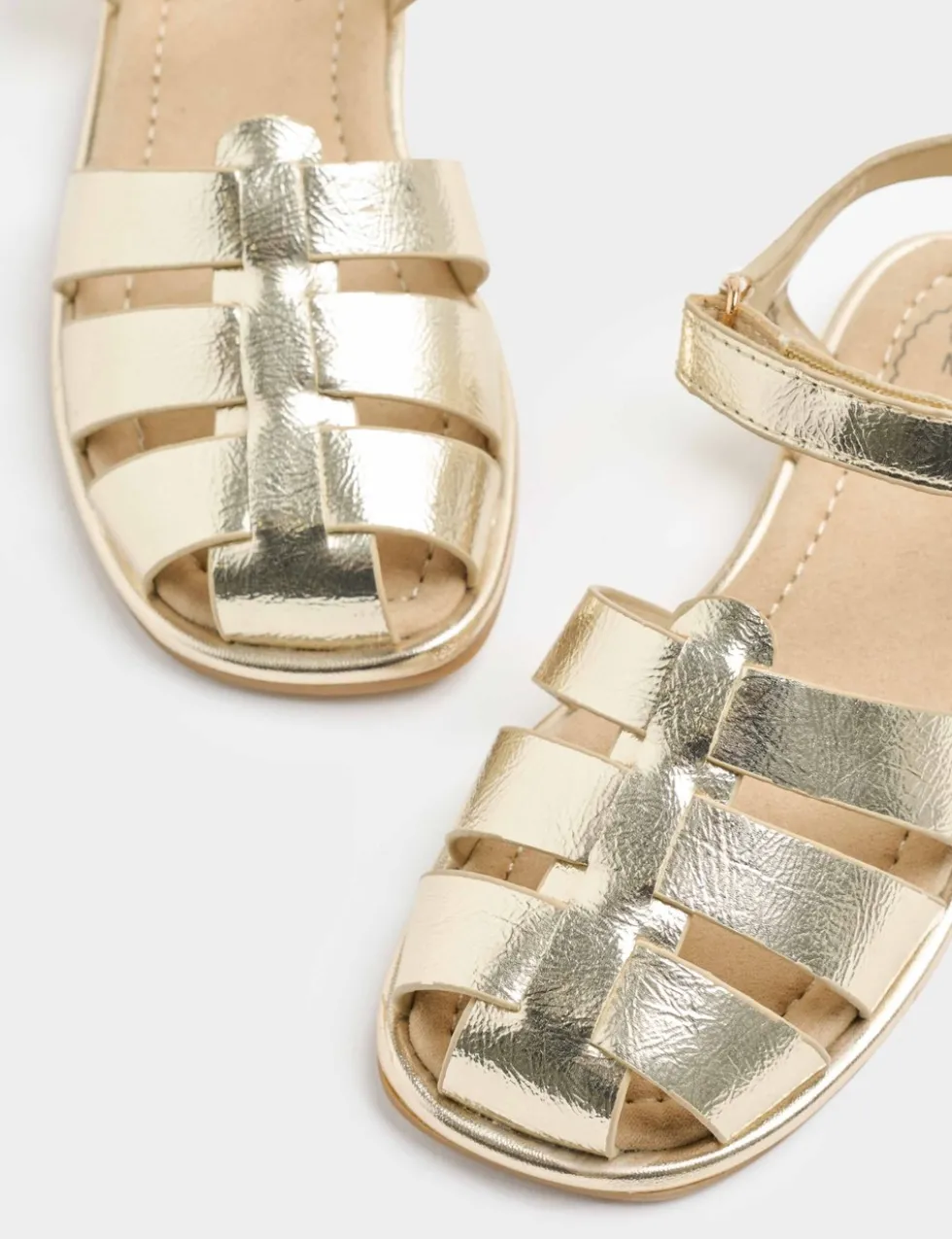 Kids' Metallic Fisherman Sandals (4 Small - 6 Large)