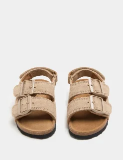 Kids' Mini Me Suede Footbed Sandals (3 Small - 4 Small)