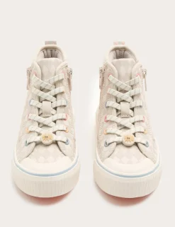 Kids' Novelty Patterned High Top Trainers (4 Small - 2 Large)
