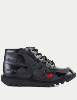Kids' Patent High Top School Shoes
