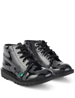 Kids' Patent High Top School Shoes