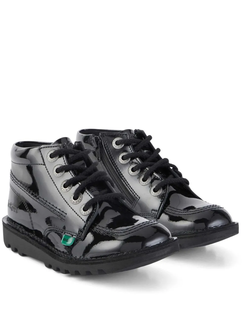 Kids' Patent High Top School Shoes
