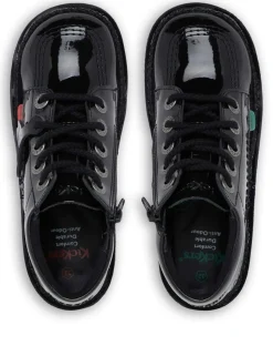 Kids' Patent High Top School Shoes