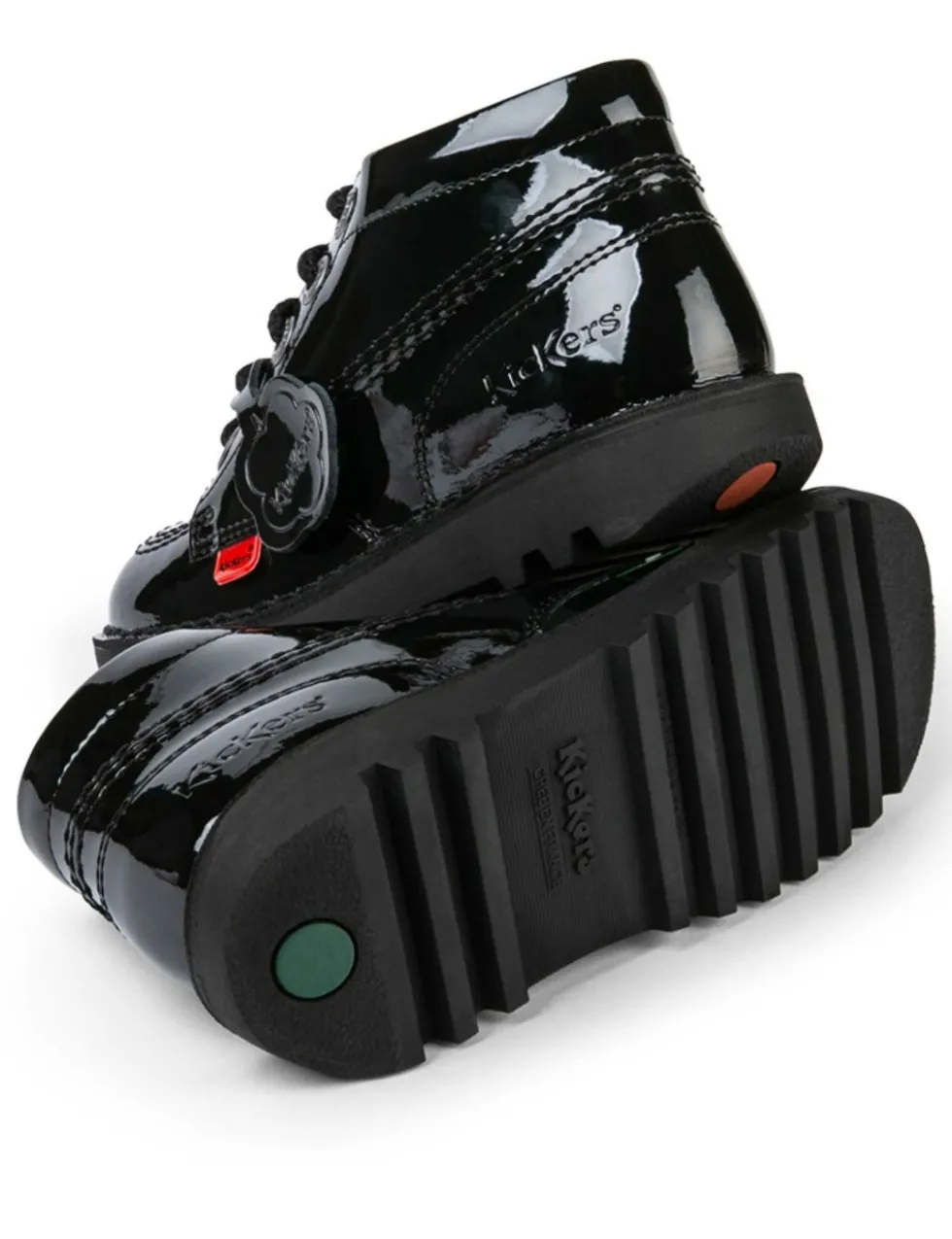 Kids' Patent High Top School Shoes