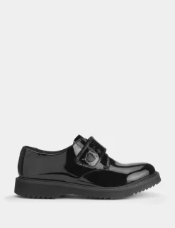 Kids' Patent Leather Riptape Shoes (12.5 Small - 4 Large)