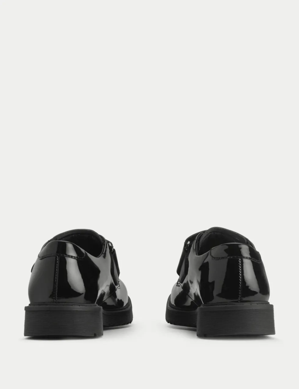 Kids' Patent Leather Riptape Shoes (12.5 Small - 4 Large)