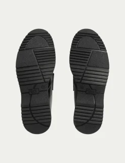 Kids' Patent Leather Riptape Shoes (12.5 Small - 4 Large)