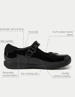 Kids Patent Leather School Shoes (8 Small - 1 Large)