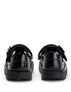 Kids' Patent Riptape T-Bar School Shoes (7 Small - 12 Small)