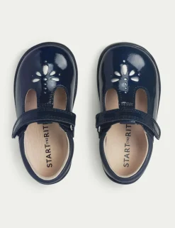Kids' Patent Riptape T-Bar Shoes (4 Small - 8 Small)