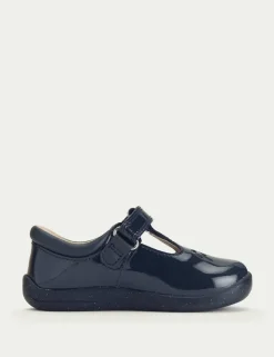 Kids' Patent Riptape T-Bar Shoes (4 Small - 8 Small)