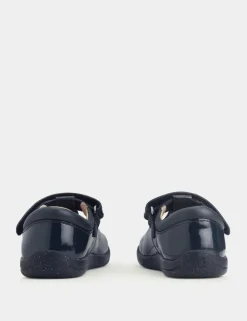 Kids' Patent Riptape T-Bar Shoes (4 Small - 8 Small)