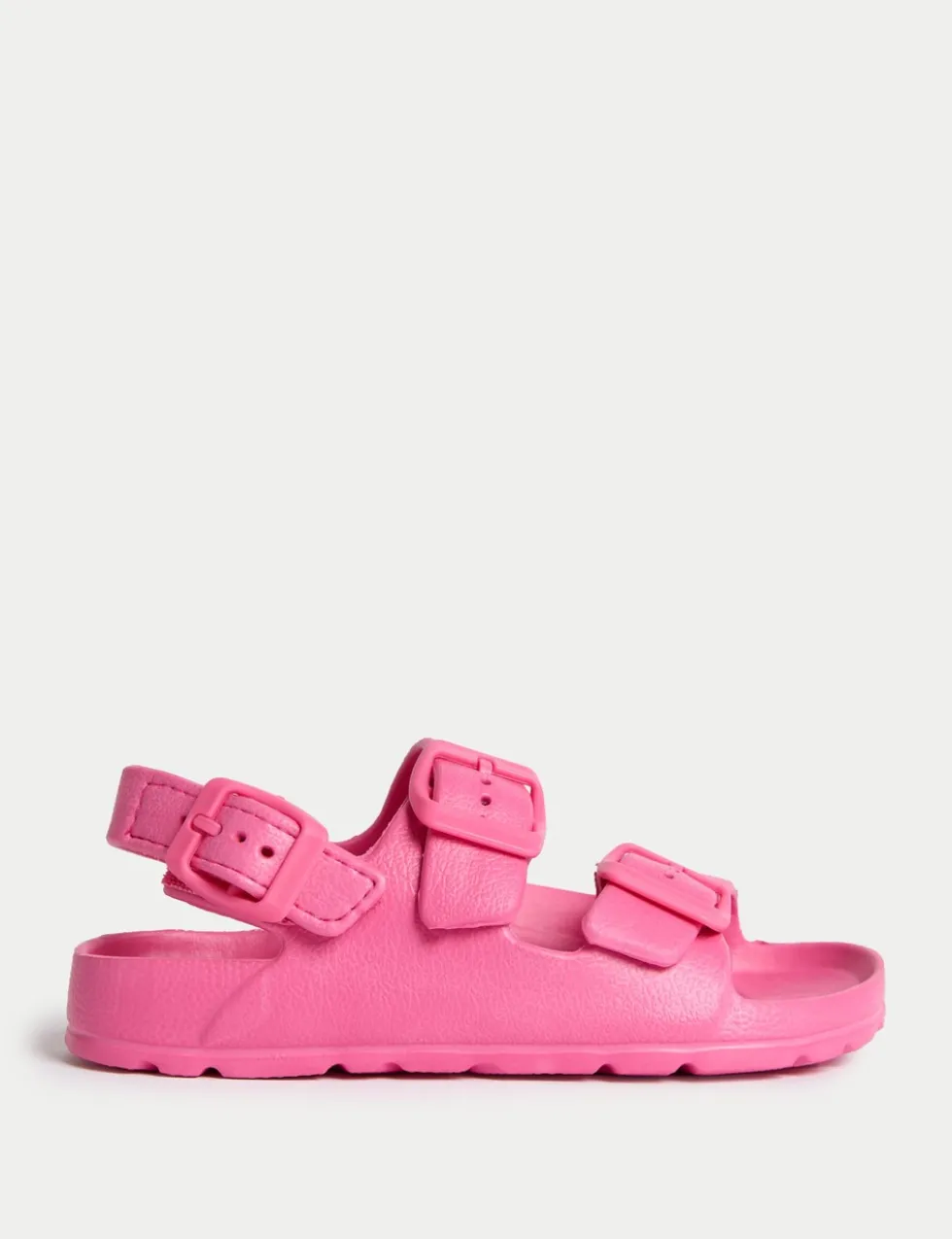 Kids' Plain Buckle Footbed Sandals (4 Small - 2 Large)