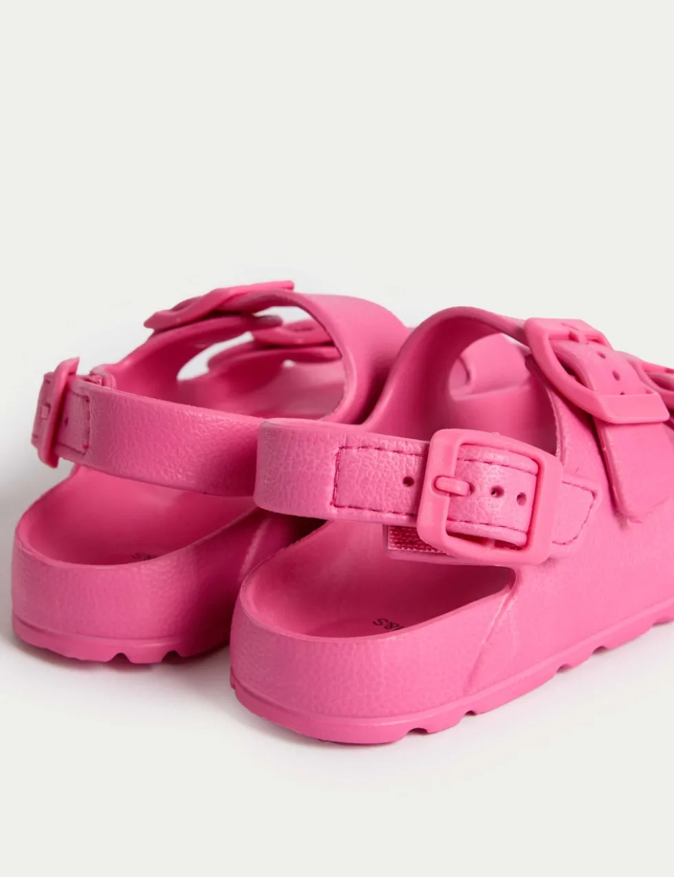 Kids' Plain Buckle Footbed Sandals (4 Small - 2 Large)