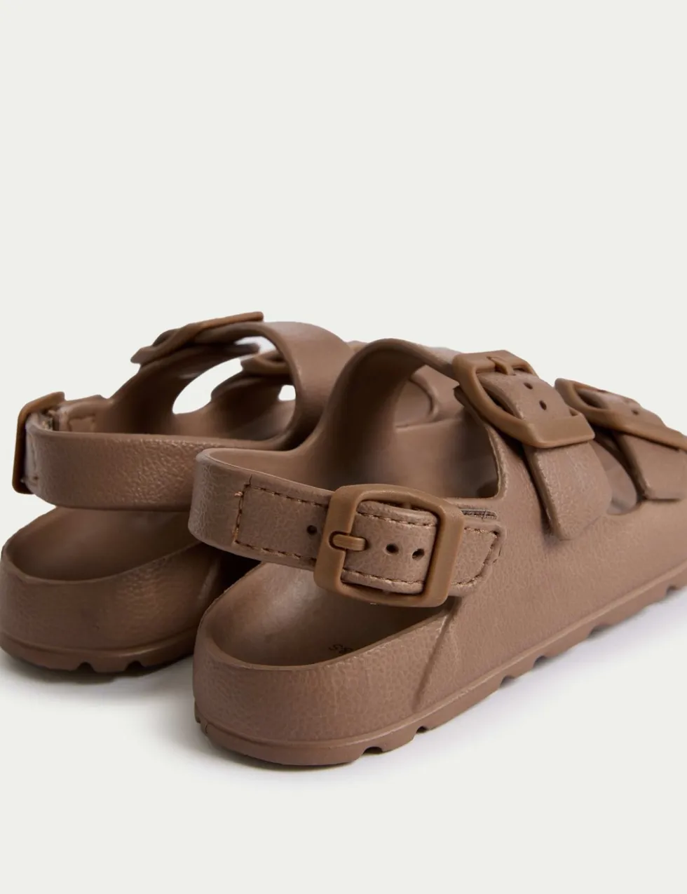Kids' Plain Buckle Footbed Sandals (4 Small - 2 Large)