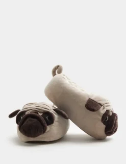 Kids' Pug Slippers (9 Small - 7 Large)