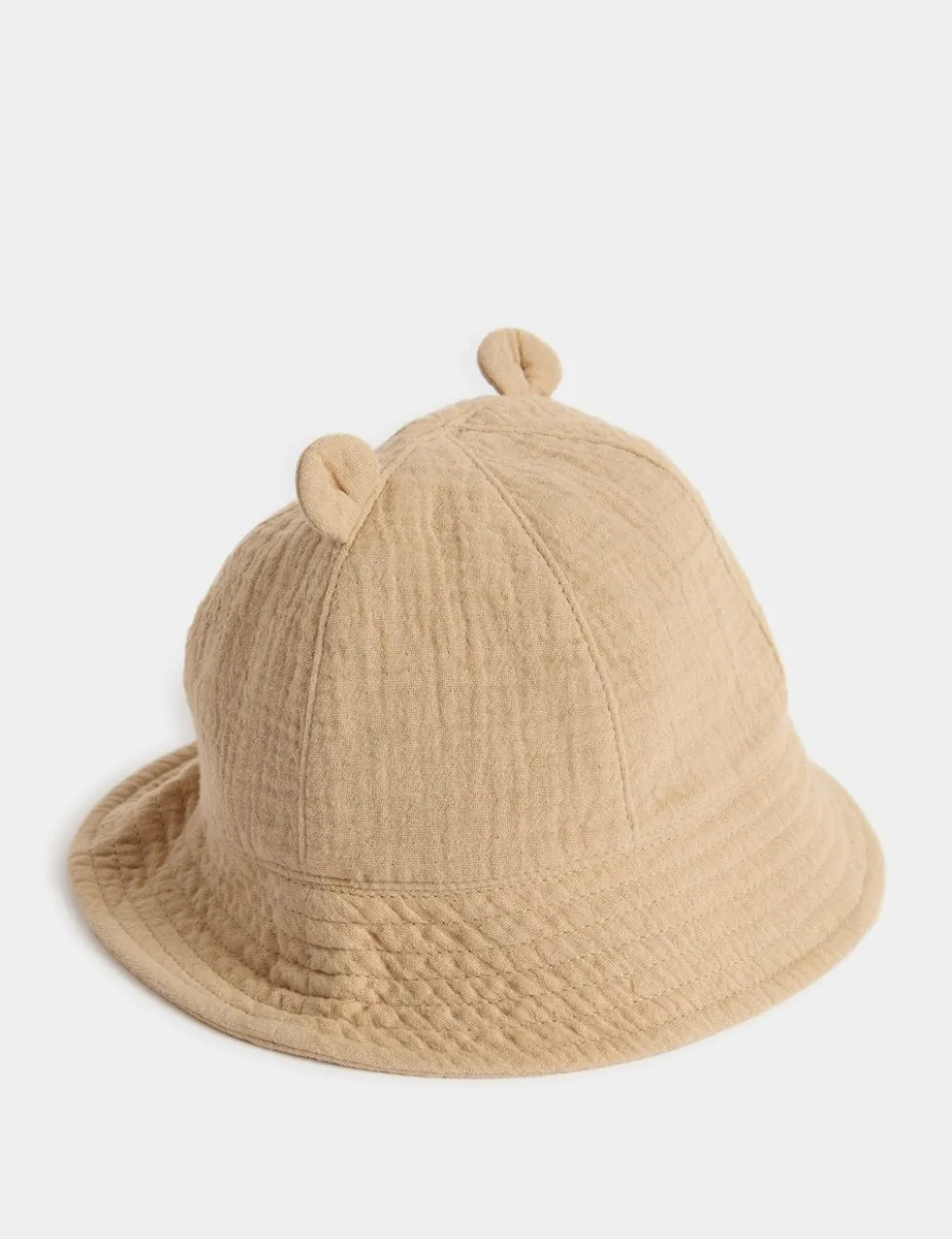 Kids' Pure Cotton Bear Sun Hat (0-3 Yrs)