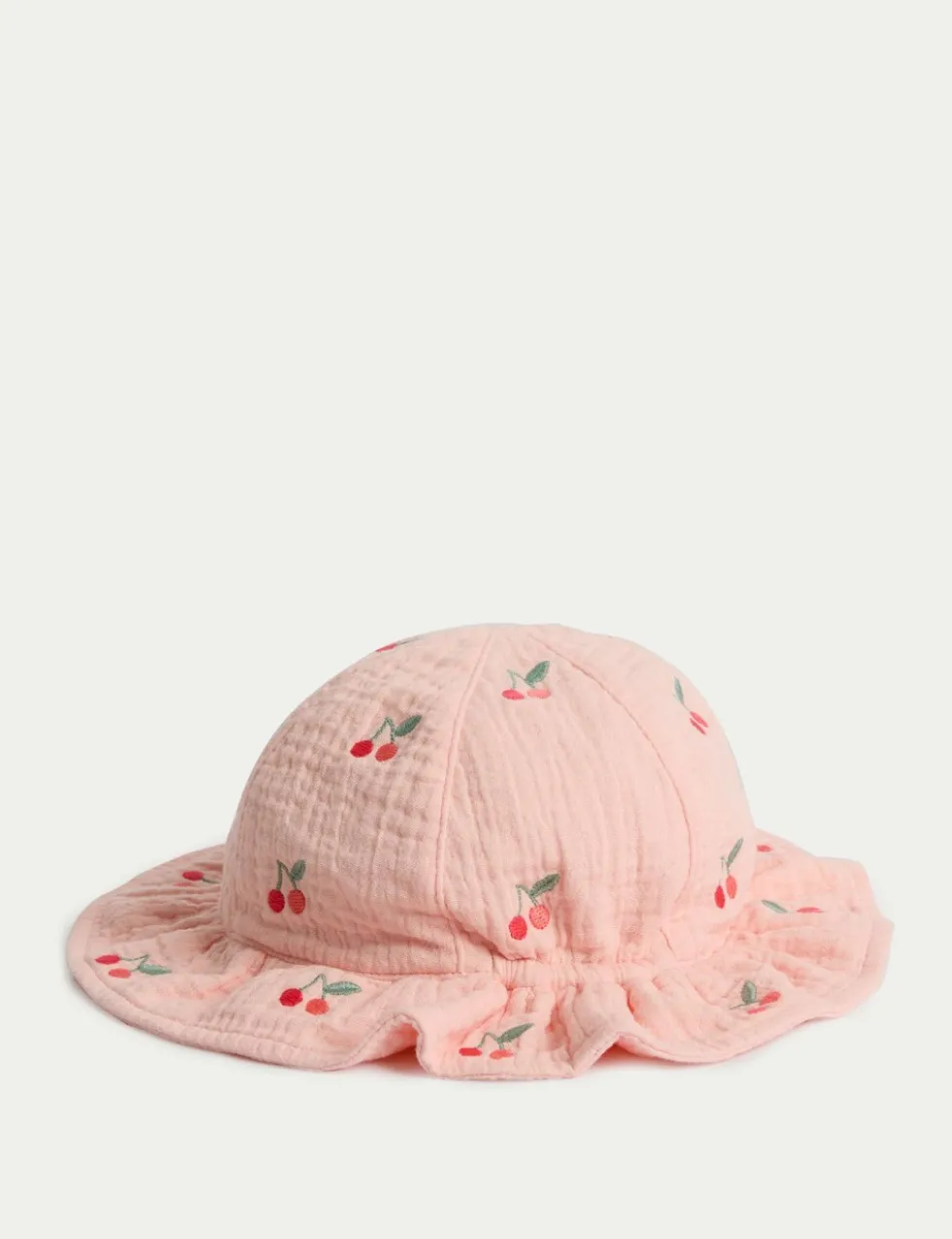 Kids' Pure Cotton Cherry Sun Hat (0-3 Yrs)