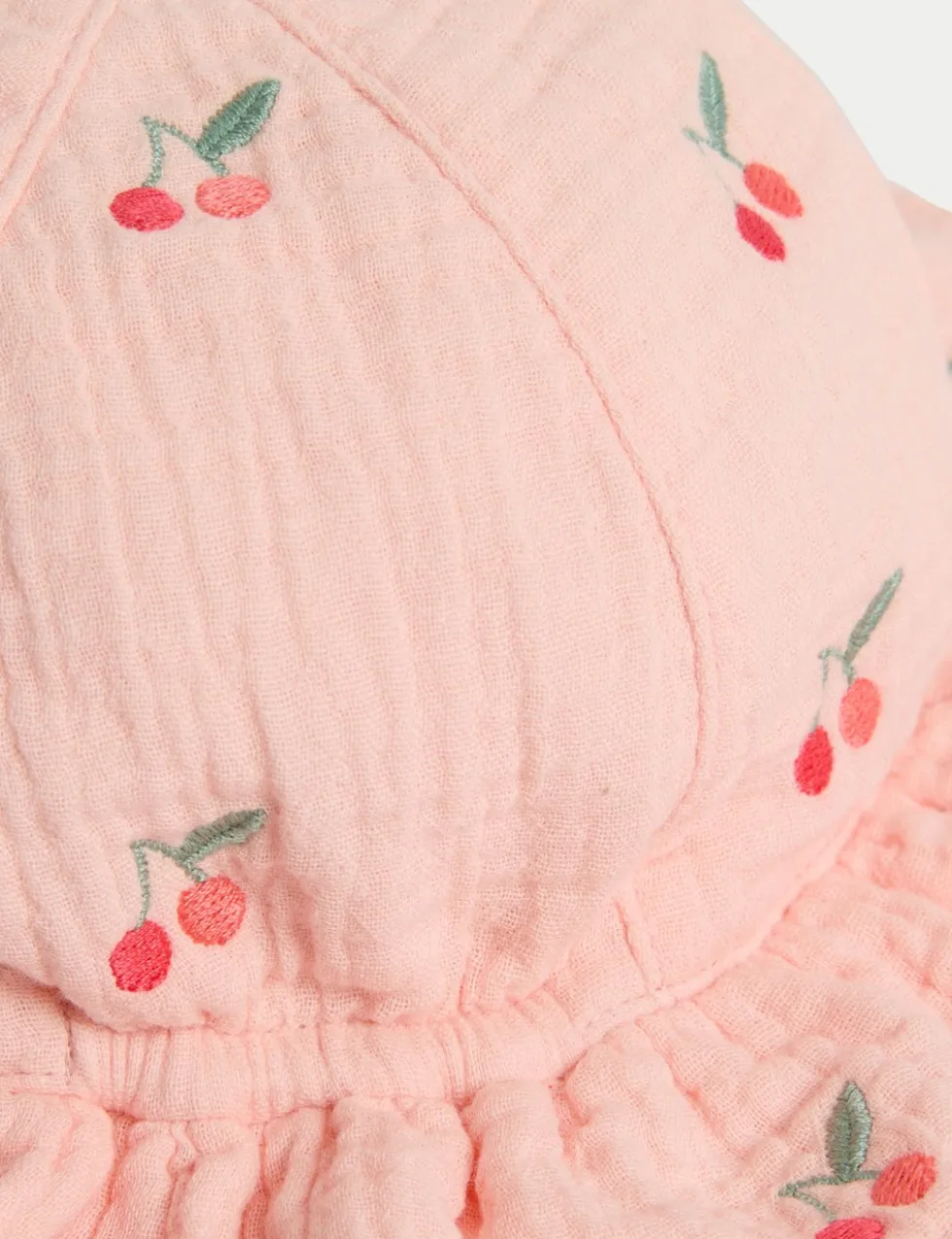 Kids' Pure Cotton Cherry Sun Hat (0-3 Yrs)