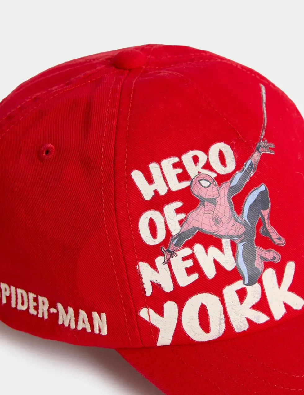 Kids' Pure Cotton Spider-Man Baseball Cap (1-13 Yrs)