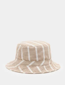 Kids' Pure Cotton Striped Bucket Hat (1-13 Yrs)
