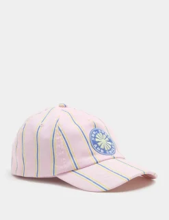 Kids' Pure Cotton Striped Badge Cap (3-13 Yrs)