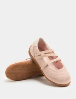Kids' Satin Ballet Trainers (4 Small - 2 Large)