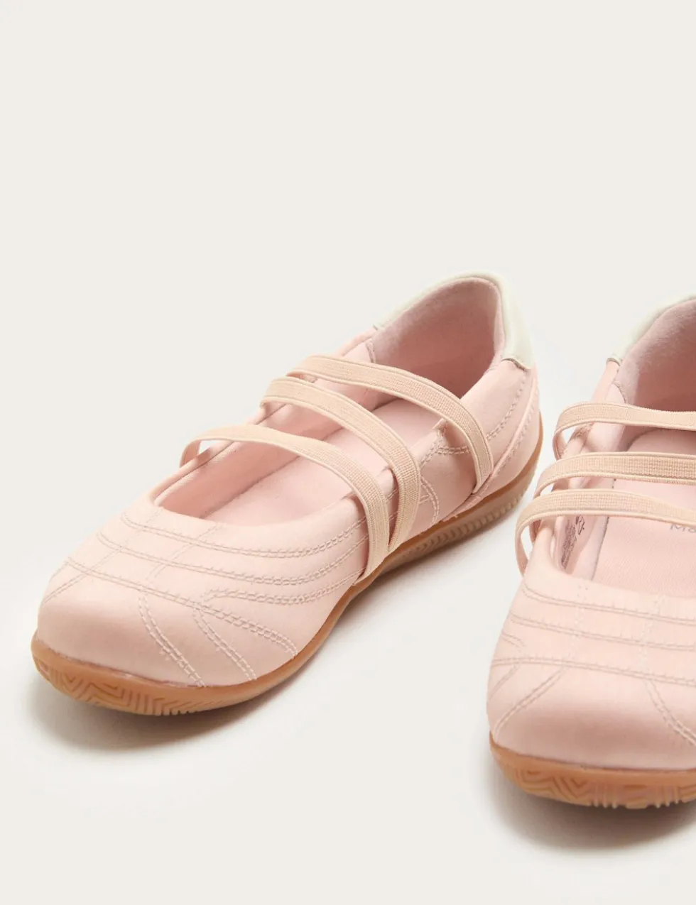 Kids' Satin Ballet Trainers (4 Small - 2 Large)