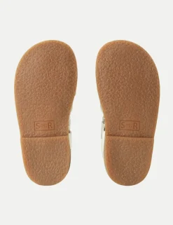 Kids' Schoolwear Leather Riptape Sandals (3 Small - 8 Small)