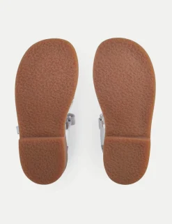 Kids' Schoolwear Leather Riptape Sandals (7 Small - 1½ Large)