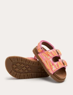 Kids' Sequin Buckle Footbed Sandals (4 Small-2 Large)