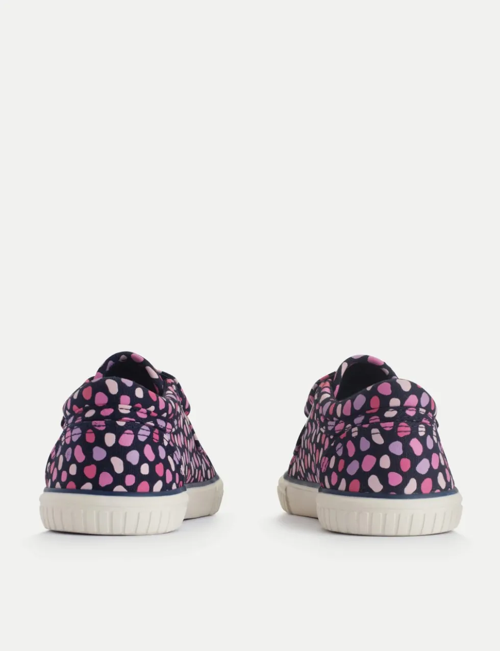 Kids' Splash Print Canvas Riptape Trainers (6 Small - 3 Large)