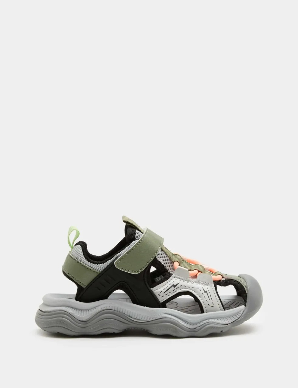 Kids Sporty Colour Block Trekkers (4 Small - 2 Large)