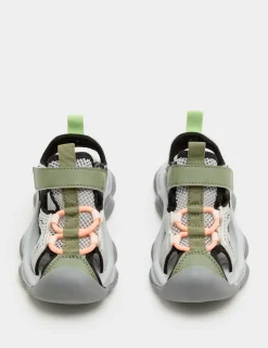 Kids Sporty Colour Block Trekkers (4 Small - 2 Large)