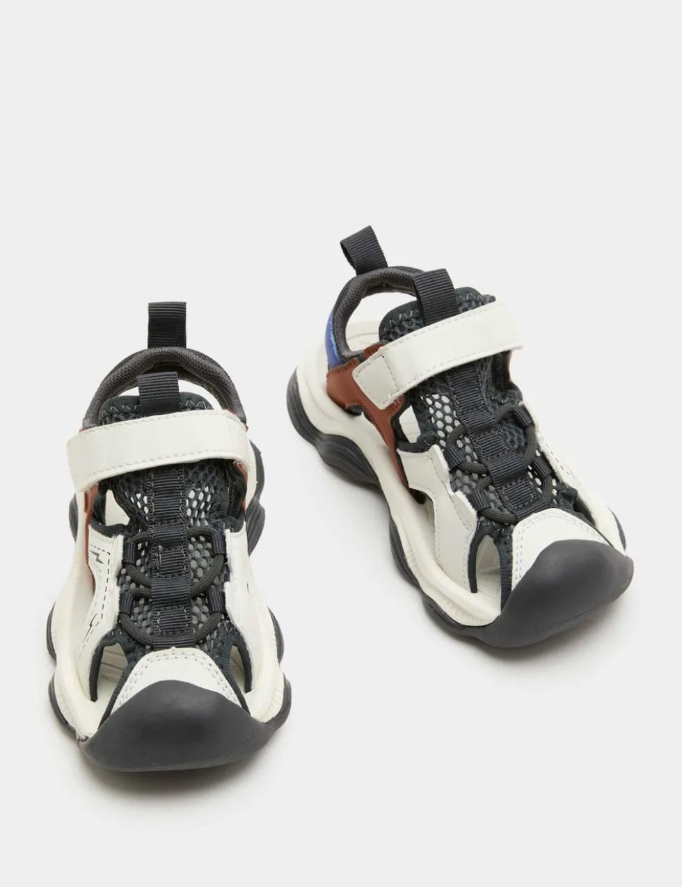 Kids Sporty Colour Block Trekkers (4 Small - 2 Large)