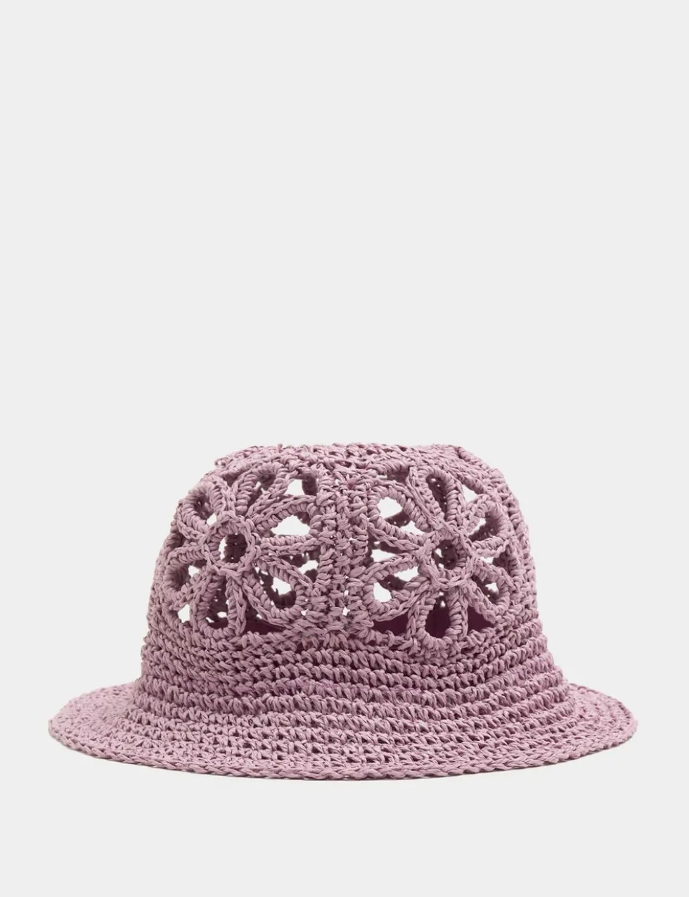 Kids' Straw Flower Turn Up Bucket Hat (18 Mths-13 Yrs)