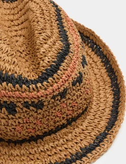 Kids’ Straw Trilby Hat