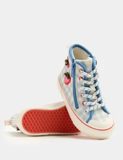 Kids' Strawberry Patterned High Top Trainers (4 Small-2 Large)