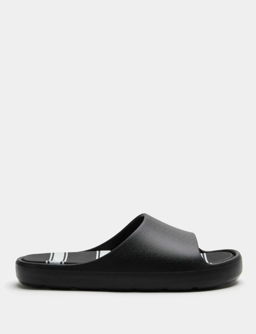Kids' Striped Footbed Sliders (10 Small - 7 Large)