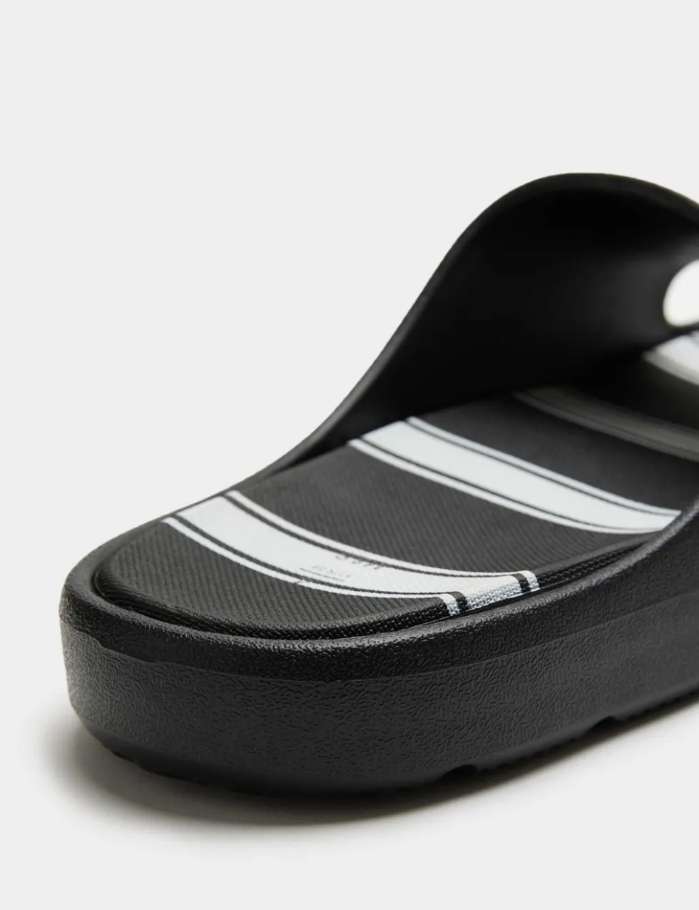 Kids' Striped Footbed Sliders (10 Small - 7 Large)