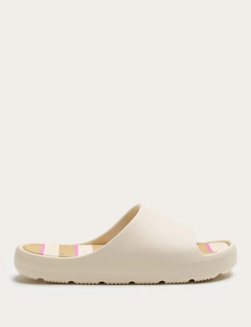 Kids' Striped Footbed Sliders (10 Small - 7 Large)