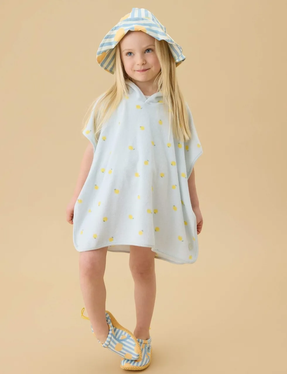 Kids' Striped Lemon Sun Hat (0-4 Yrs)