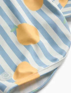 Kids' Striped Lemon Swim Hat (0-4 Yrs)