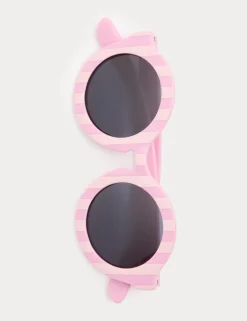 Kids' Striped Round Sunglasses