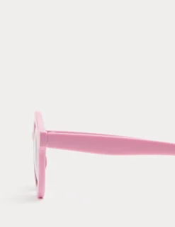 Kids' Striped Round Sunglasses